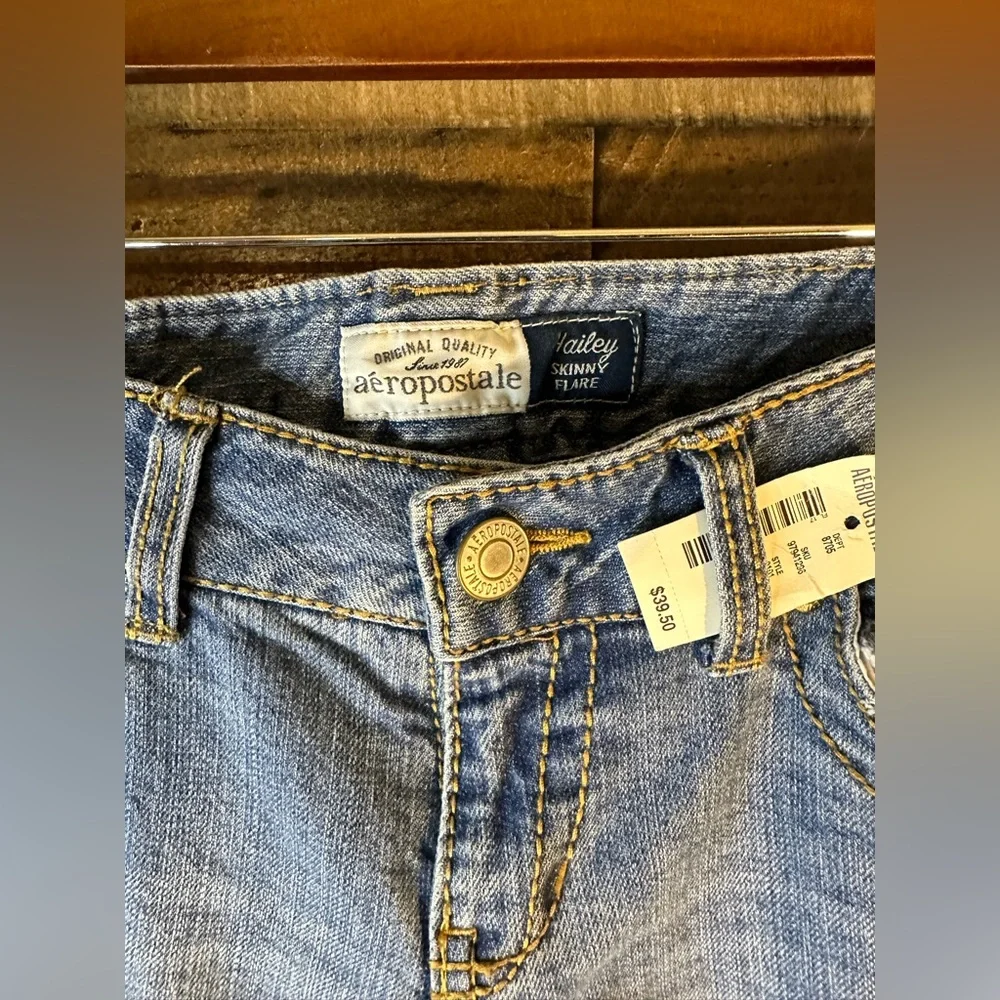 Aeropostale Hailey Skinny Flare Jeans Size 7/8 Regular - Picture 2 of 6